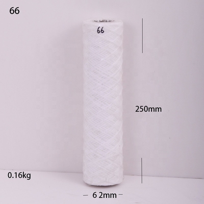 65*255mm Βιομηχανικό φίλτρο νερού Νάιλον Διάτρωμα Διάτρου Διάτρου Αποπλήρωσης Ελαστικό φίλτρο